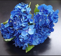Buchet cu Hortensii Albastre – Flori Artificiale Elegante din Material Textil