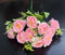 Buchet artificial cu trandafiri roz intens – 30 cm
