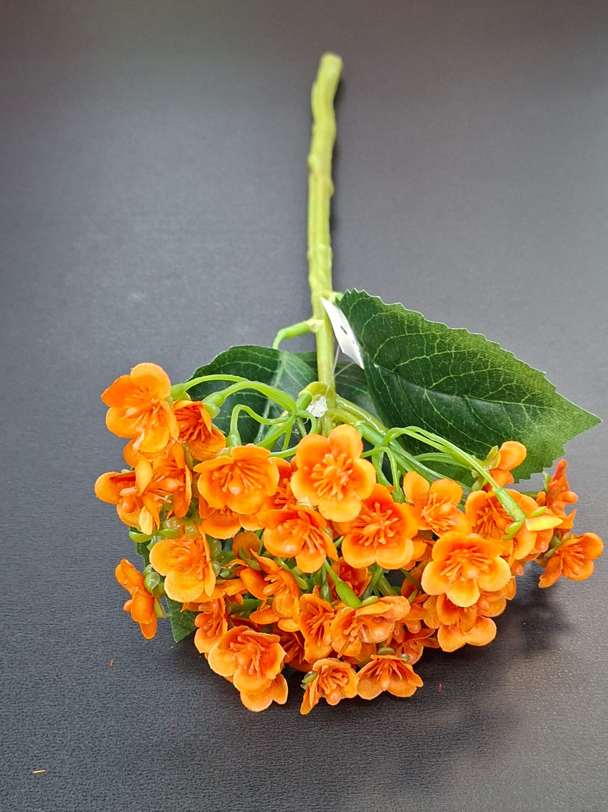 Fir Hortensie artificială portocalie – 32cm