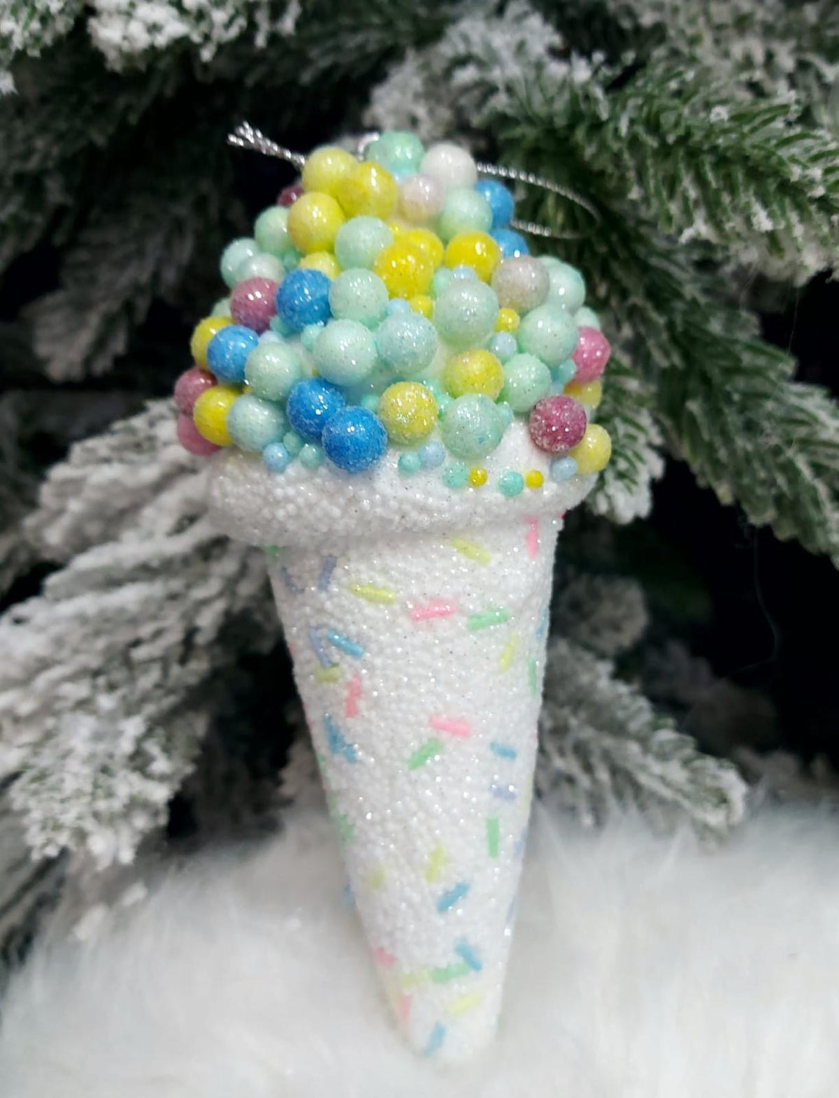 Înghețată decorativă Candy Land pastel – 15cm set 10 bucati