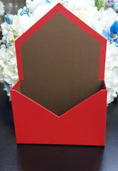 Cutie din carton tip plic rosu pentru flori, 20×30cm – set 2 bucăți