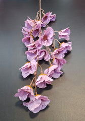 Ramură decorativă mac mov-lila, 100cm – flori artificiale