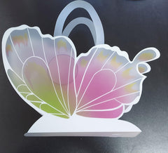 Poșetă Decorativă din Plastic – Model Fluture, Multicolor, 10 buc/set