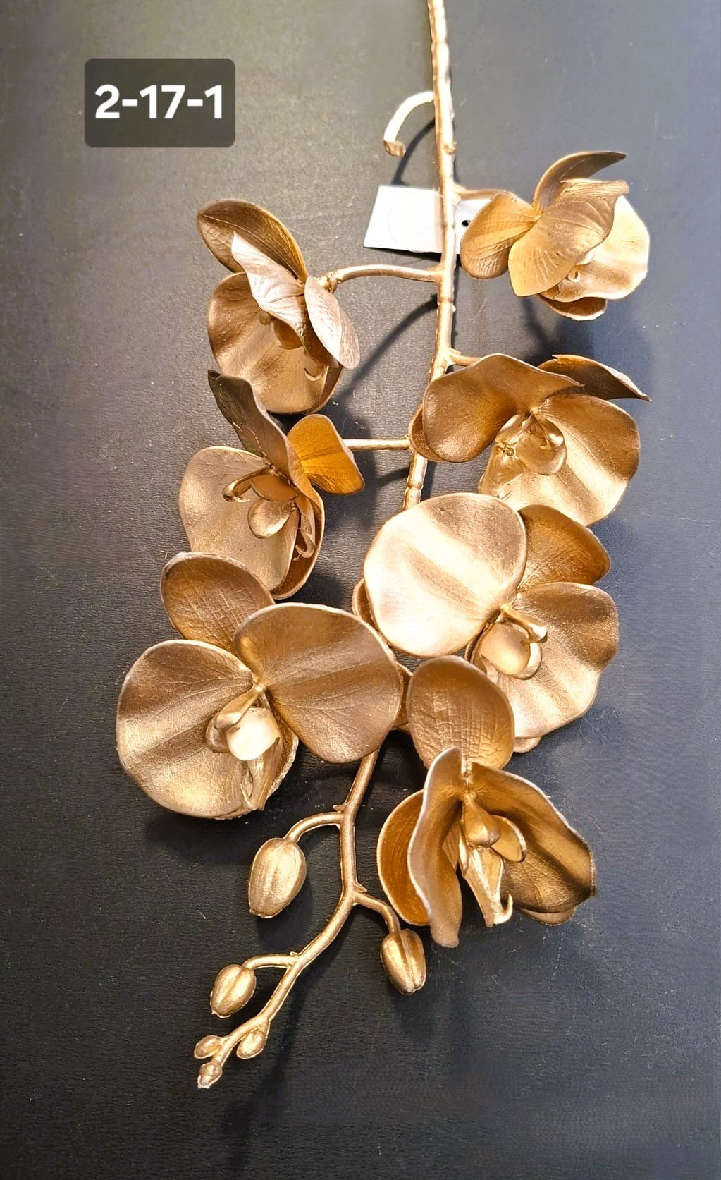 Orhidee Artificială Aurie -  75cm