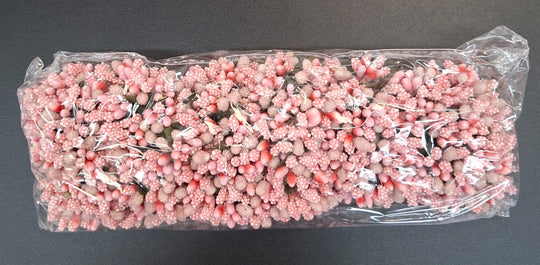 Flori din plastic - Stamine 144/set roz pudrat