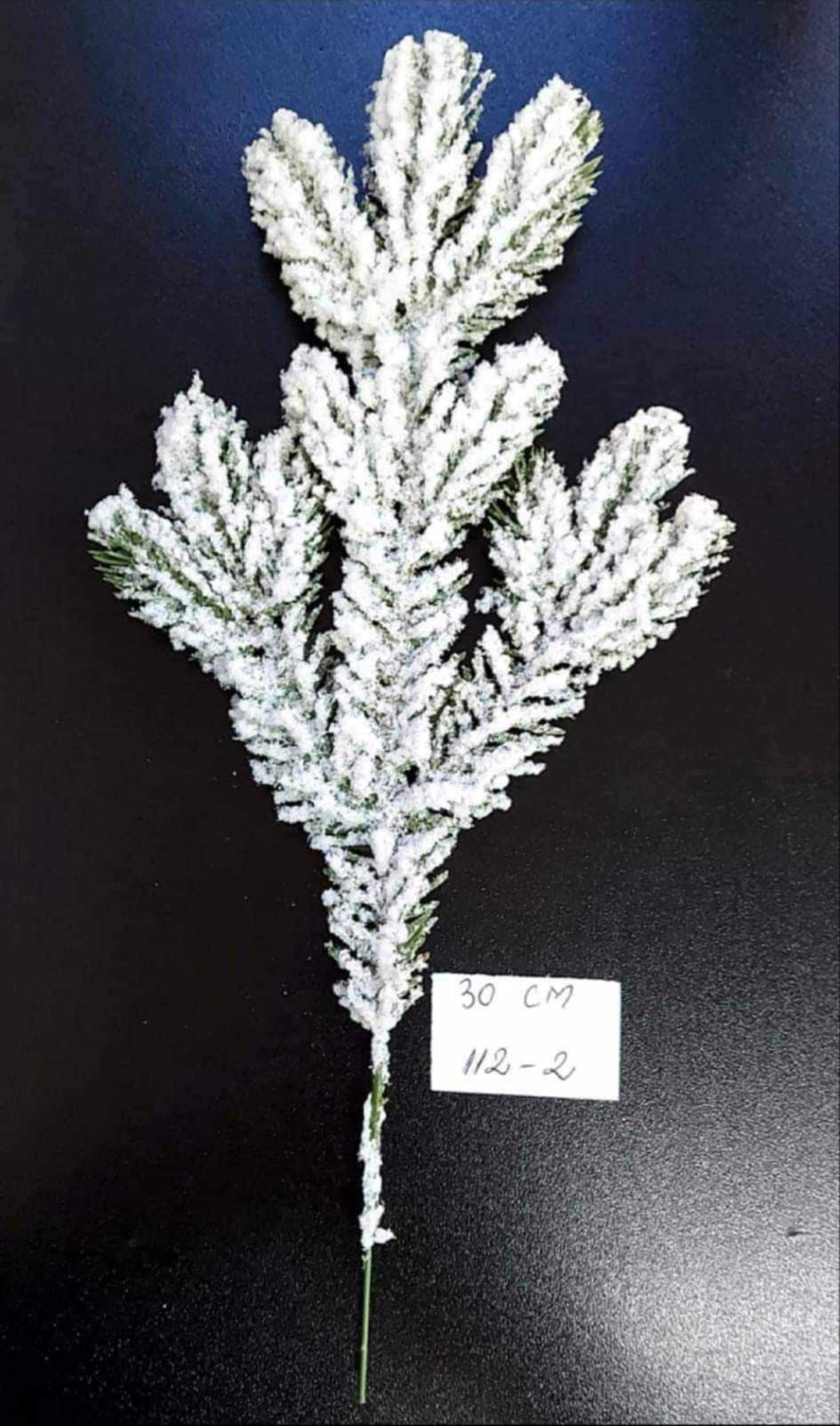 Crenguțe Artificiale de Brad cu zăpadă - 30cm 10/set