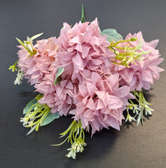 Buchet artificial cu dalii roz, 35cm