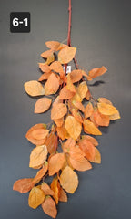 Ramură artificială decorativă -  97cm frunze de toamnă