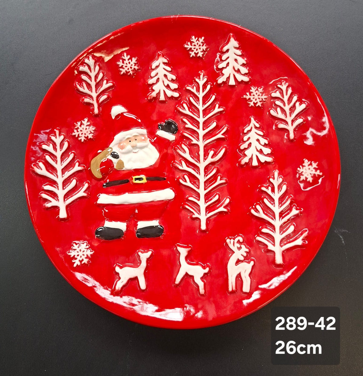Farfurie decor ceramic Crăciun - 26cm