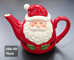 Ceainic decor ceramic Crăciun ceramic Moș Crăciun - 15cm