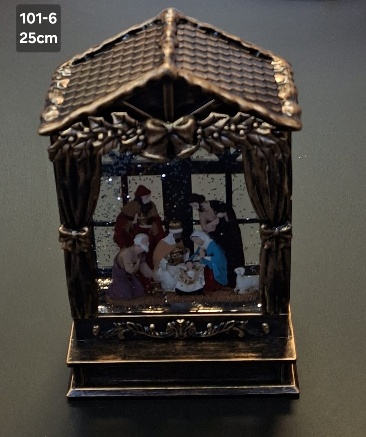 Lanteră decorativă iesle Crăciun Nașterea Domnului - 25cm