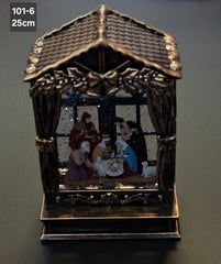 Lanteră decorativă iesle Crăciun Nașterea Domnului - 25cm