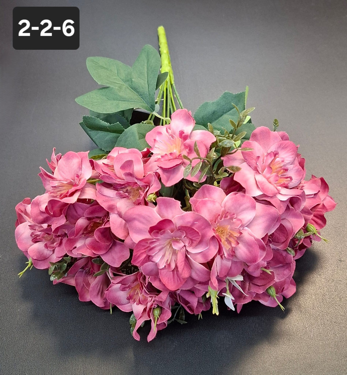 Buchet artificial trandafiri japonezi roz 49cm