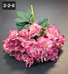 Buchet artificial trandafiri japonezi roz 49cm