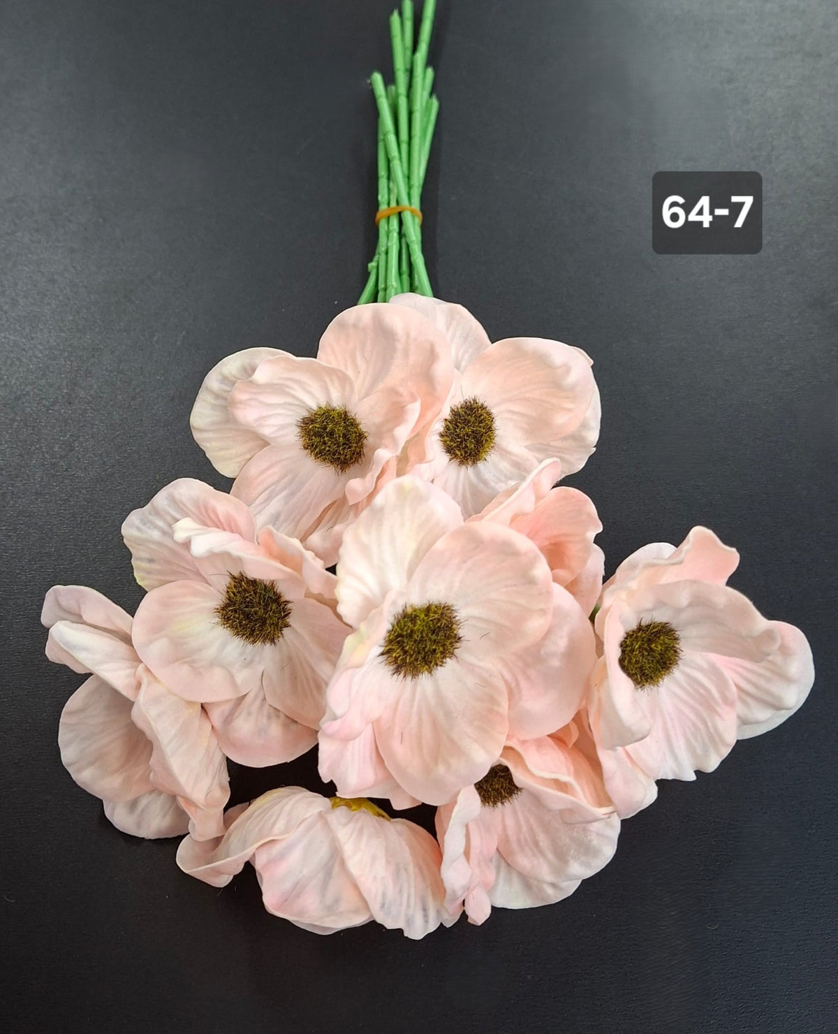 Anemone artificiale somon 33cm – set 10 fire