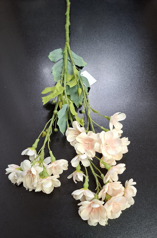 Ramură salcâm artificial crem-piersica  –  80cm