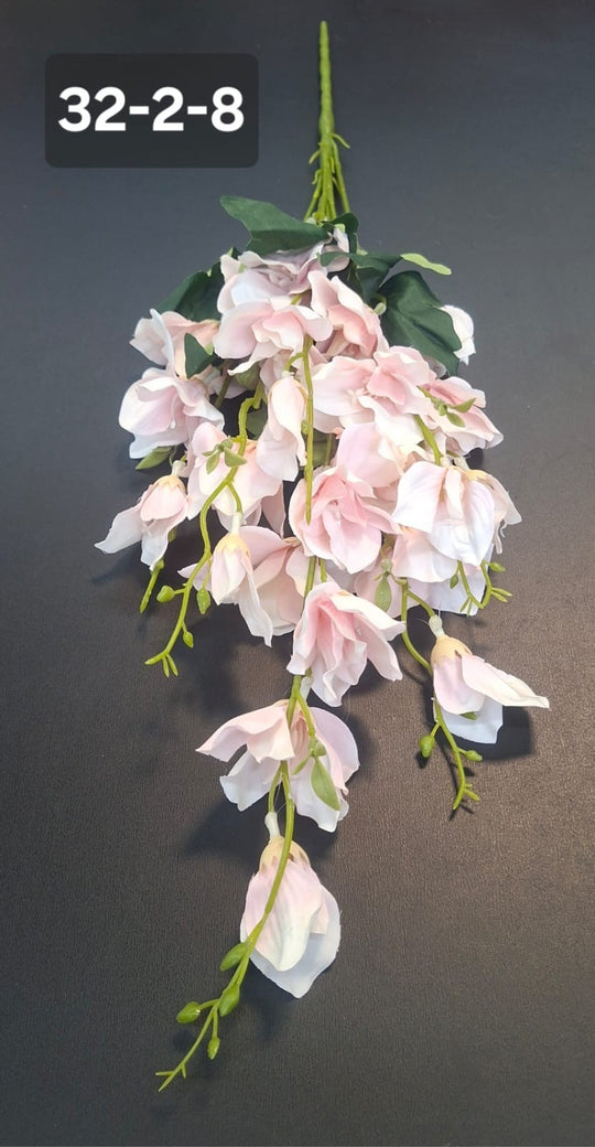 Lisianthus artificial roz deschis – flori mici decorative 60 cm