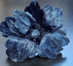 Flori Crăciun artificiale bleumarin – flori decorative lux 10/set