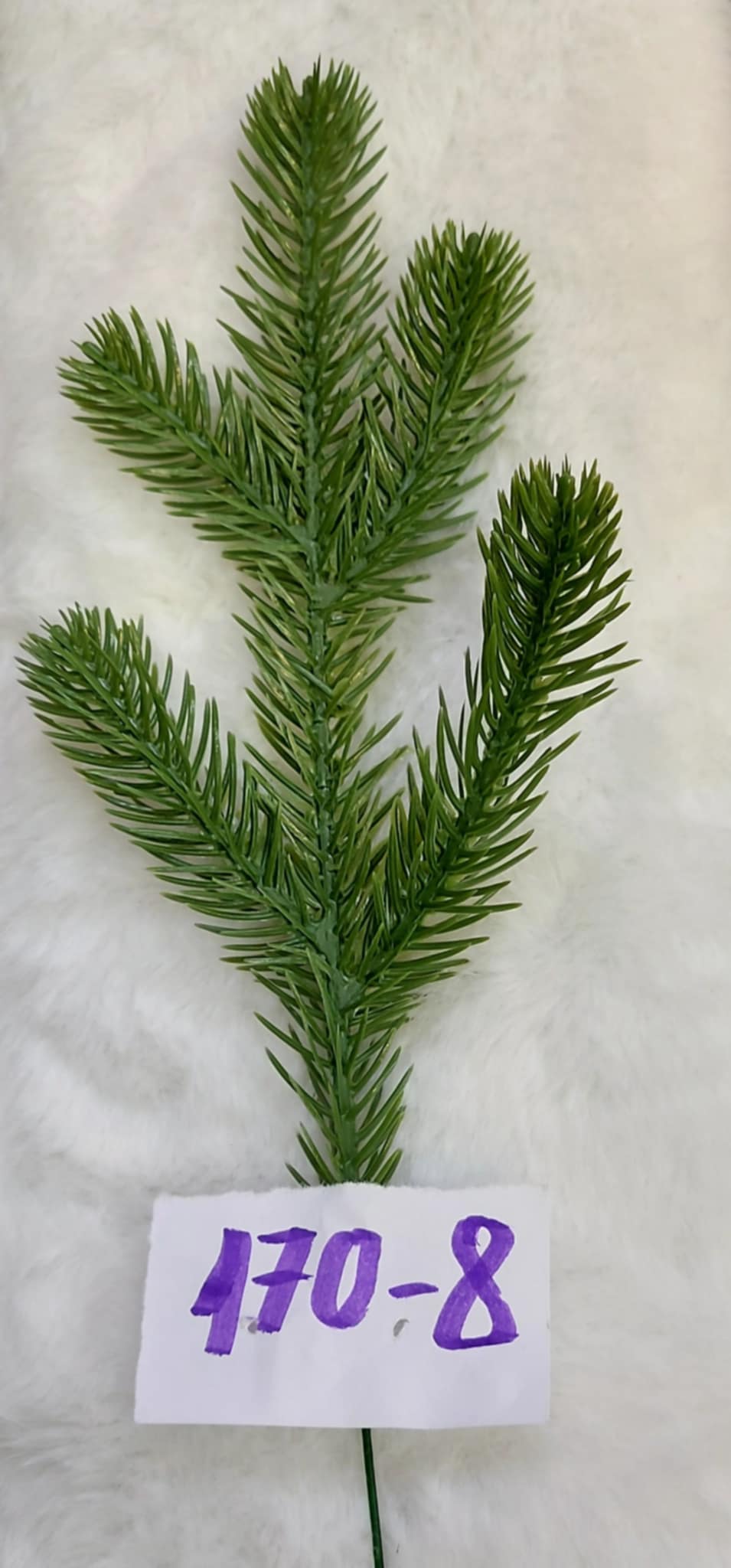 Crenguțe Artificiale de Brad verde 10 bucăți/set