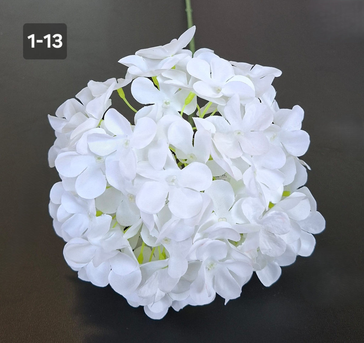 Fir Hortensie artificială alb pur - 70cm