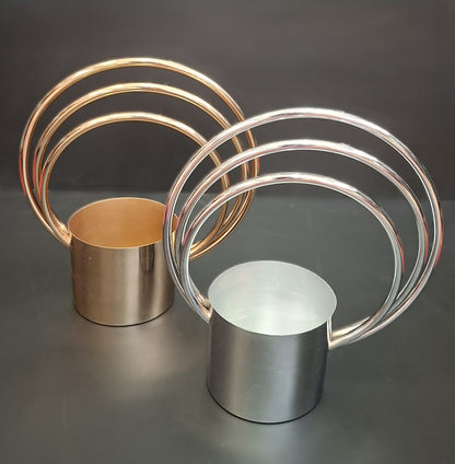 Suport auriu/argintiu din metal – 38cm elegant și decorativ