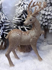 Ren decorativ șampanie Crăciun – 45x50cm