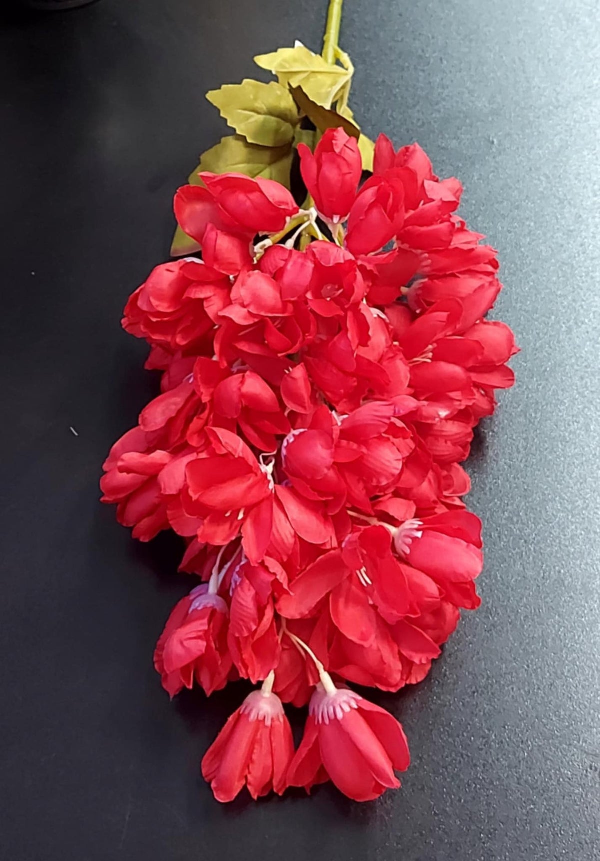 Fir Salcâm artificial roșu 85cm – flori decorative la fir