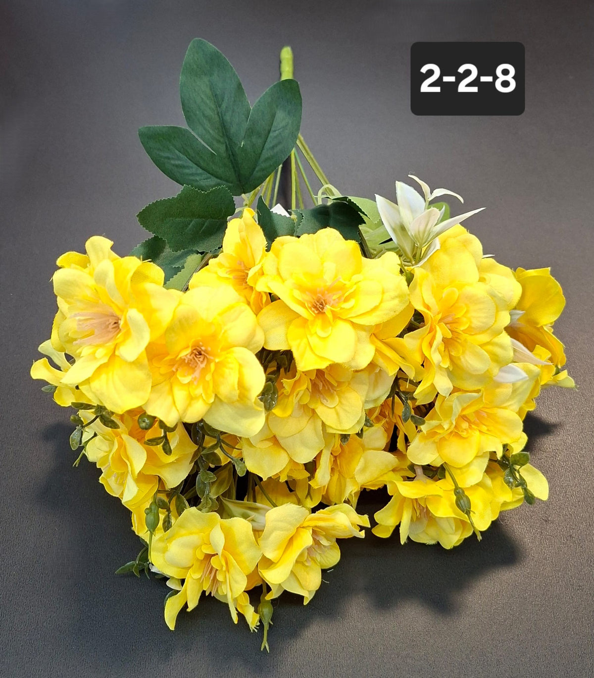 Buchet artificial trandafiri japonezi galbeni 49cm