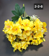 Buchet artificial trandafiri japonezi galbeni 49cm