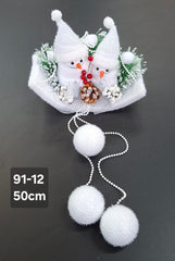 Decorațiune Crăciun doi oameni de zăpadă - 50cm