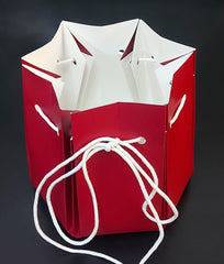 Cutie din carton grena cu șnur – set 10 bucăți