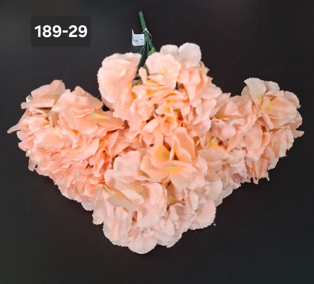 Buchet cu hortensii artificiale piersică - 52cm