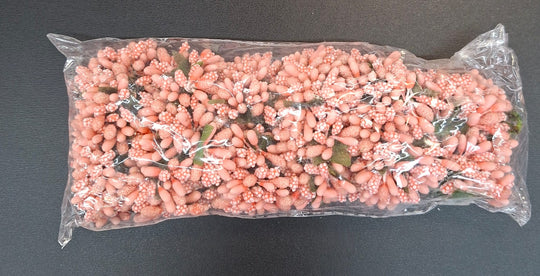 Flori din plastic - Stamine 144/set somon deschis