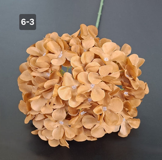 Fir Hortensie artificială caramel - 70cm