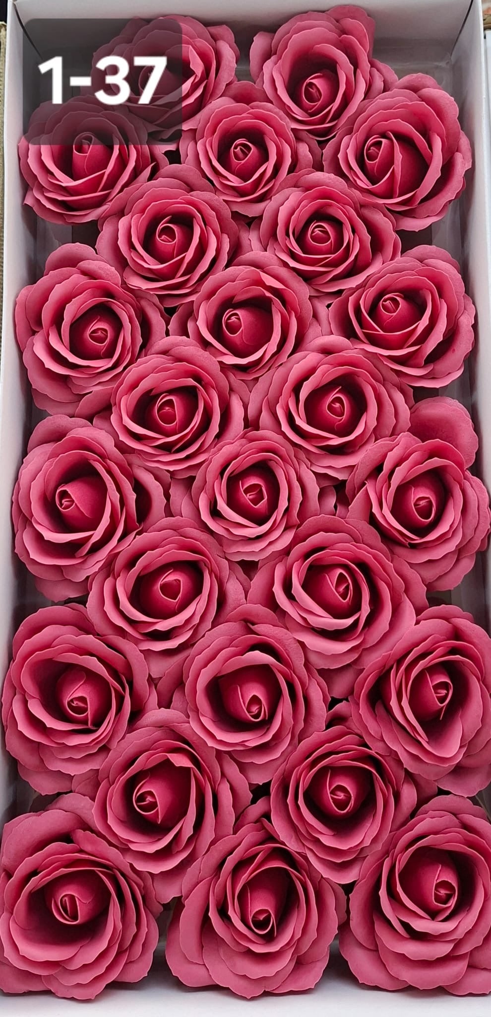 Trandafiri din pastă de săpun roz – Set 25 bucăți, 8cm