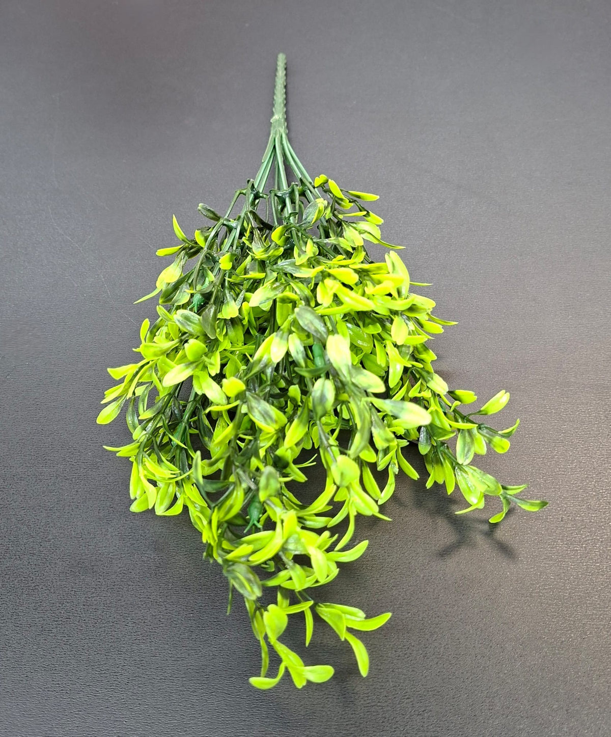 Ramură decorativă artificiala frunze verzi decor, 33cm