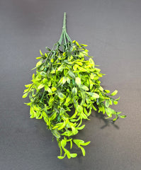 Ramură decorativă artificiala frunze verzi decor, 33cm