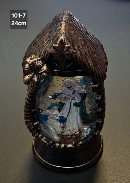Lanteră decorativă Crăciun Nașterea Domnului - 24cm