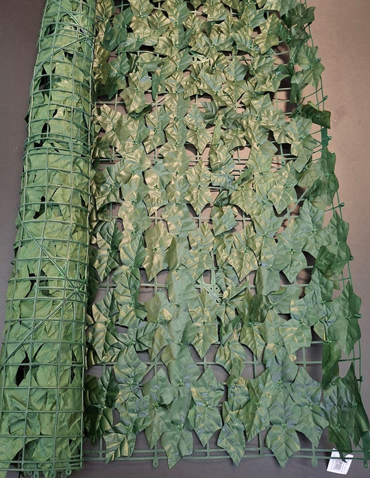 Gard decorativ artificial iederă verde 1x3m
