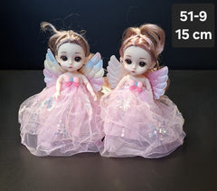 Păpuși Îngeraș cu Rochie Roz și Aripi - 15cm 10/set
