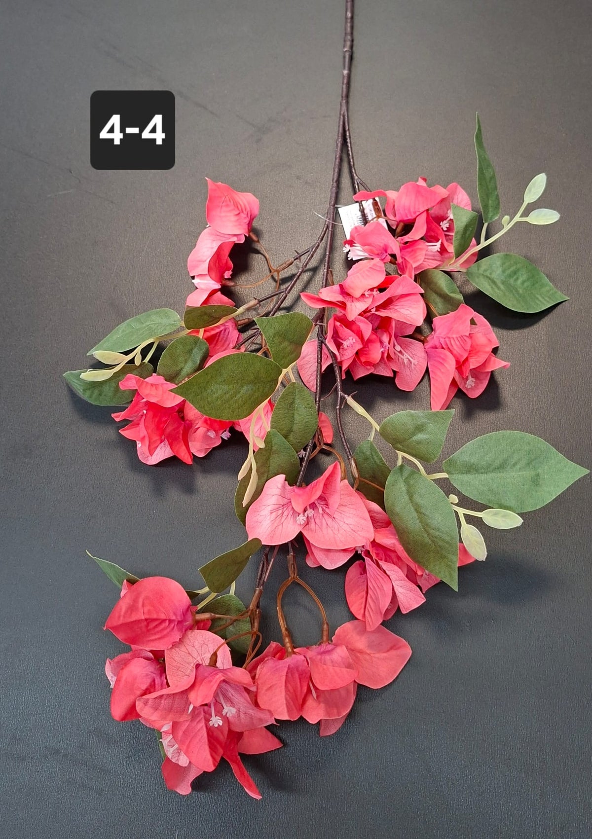 Ramură artificială decorativă - 77cm bougainvillea coral