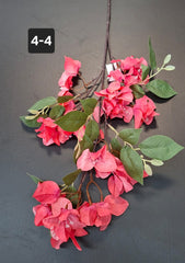 Ramură artificială decorativă - 77cm bougainvillea coral