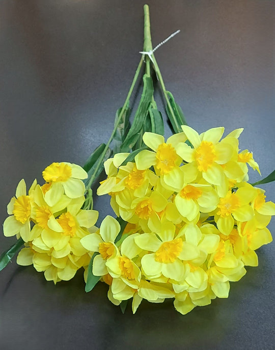 Buchet narcise artificiale galbene - 50cm