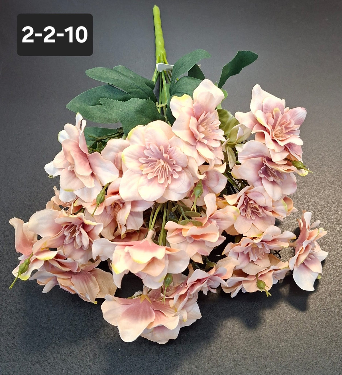 Buchet artificial trandafiri japonezi roz pudra 49cm