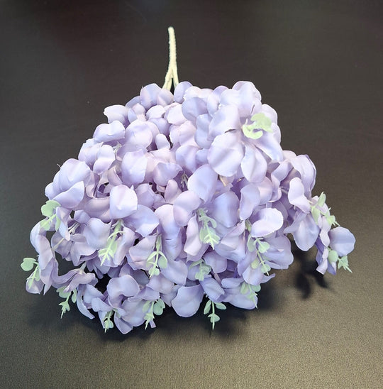 Buchet flori artificiale wisteria mov – 45cm aspect natural, elegant