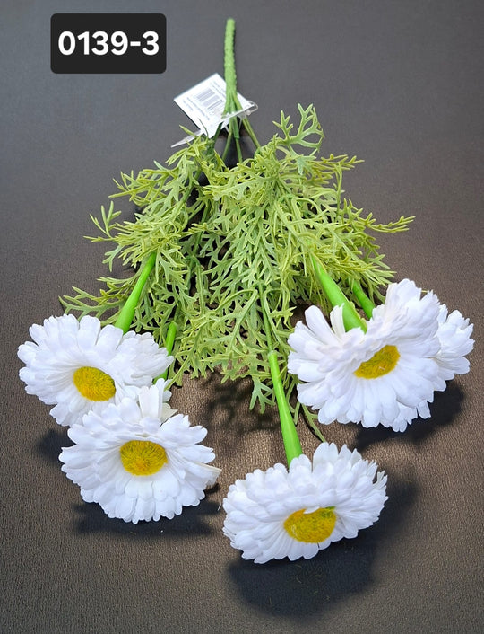 Buchet margarete artificiale albe -  35cm