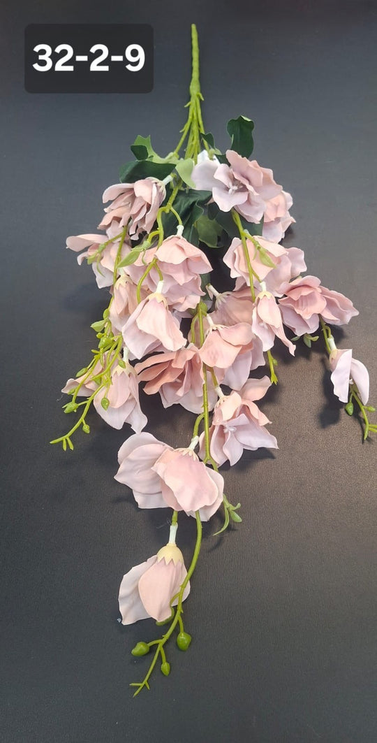 Lisianthus artificial roz pal – flori mici decorative 60 cm