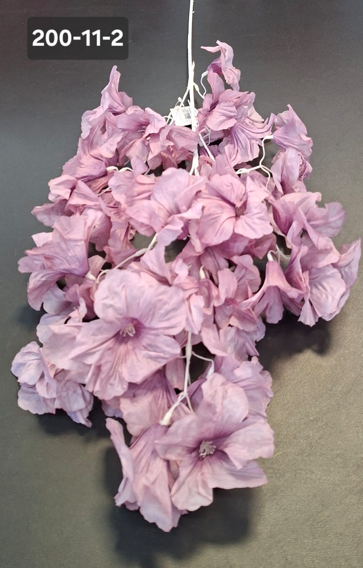 Ramură decorativă artificială lila - 90cm cu flori mari
