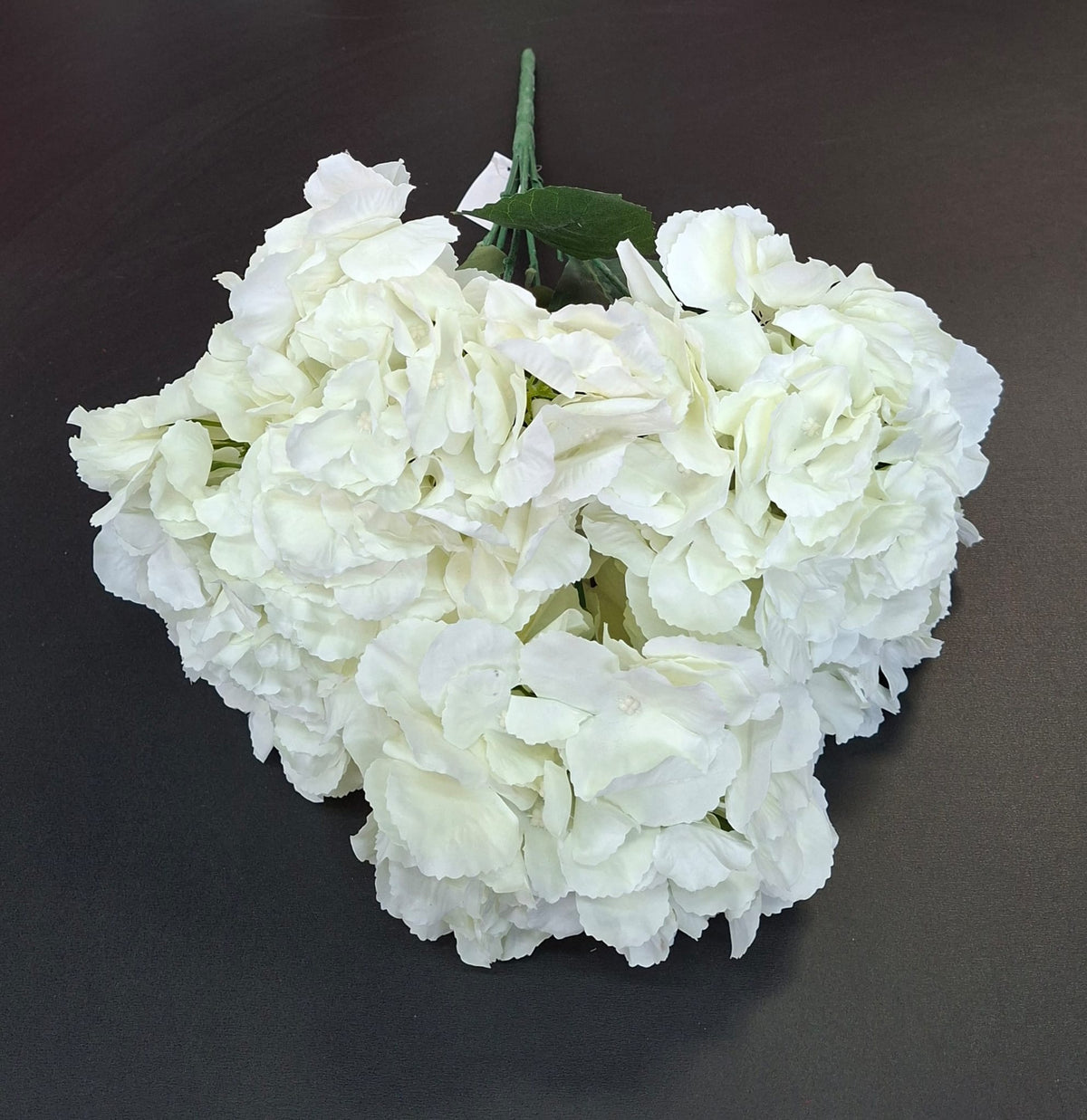Buchet cu hortensii artificiale ivoire, flori mari 52cm