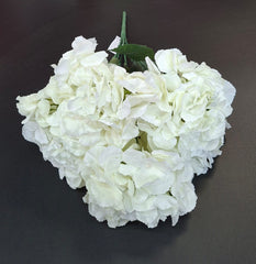 Buchet cu hortensii artificiale ivoire, flori mari 52cm